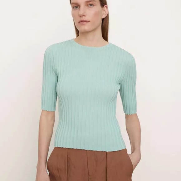 Vince rib stretch top - Picture 1 of 3